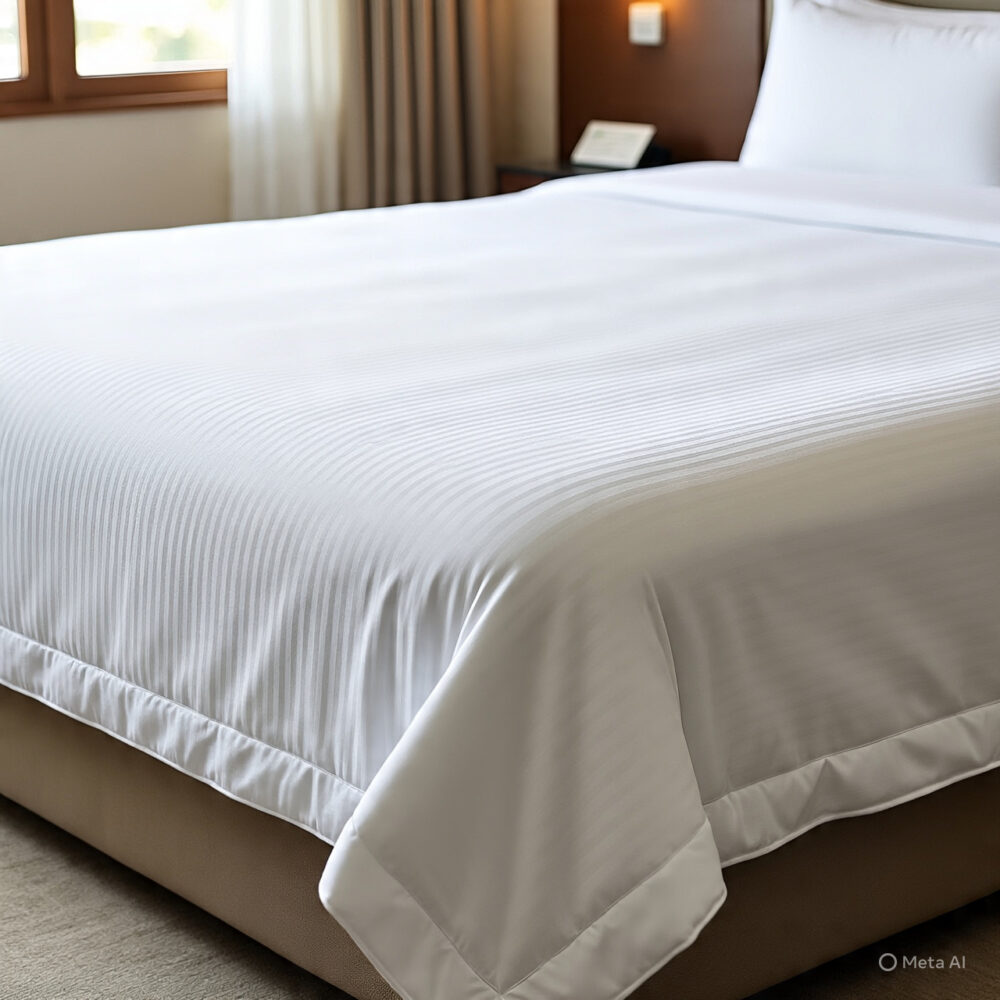 210 TC Stipes Bedsheet - Image 4
