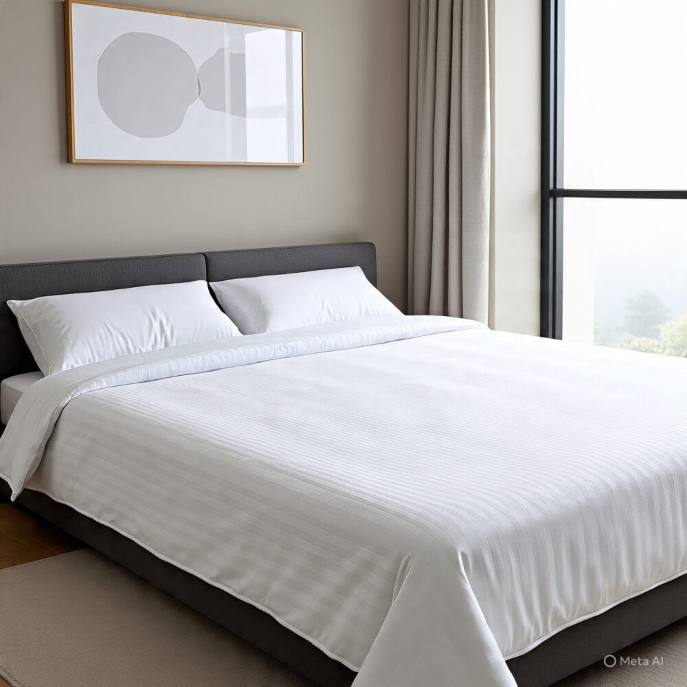 300 TC Stripes Bedsheets - Image 3